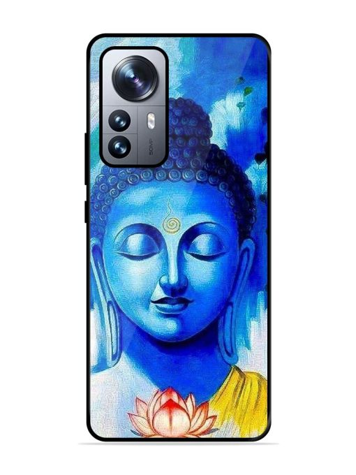 Serene Buddha With Lotus Glossy Soft Edge Case for Xiaomi Mi 12 Pro (5G) Chachhi