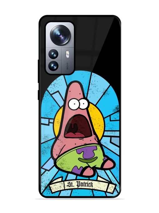 St. Patrick'S Day Stained Glass Patrick Star Glossy Soft Edge Case for Xiaomi Mi 12 Pro (5G) Chachhi