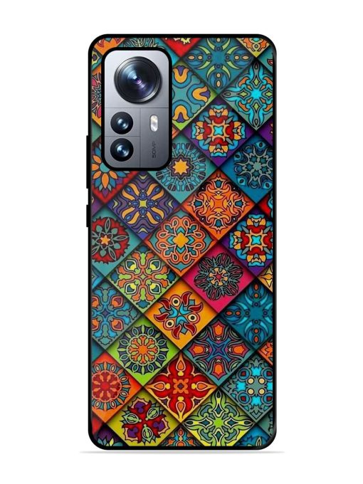 Patchwork Mandala Mosaic Glossy Soft Edge Case for Xiaomi Mi 12 Pro (5G) Chachhi