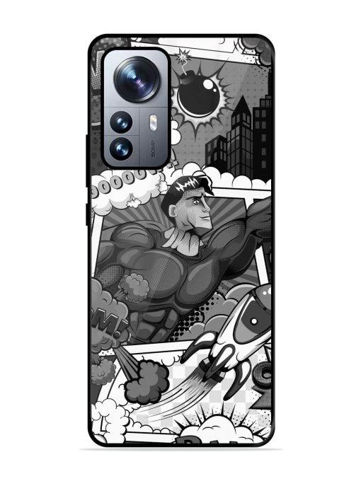 Comic Book Chaos Glossy Soft Edge Case for Xiaomi Mi 12 Pro (5G) Chachhi