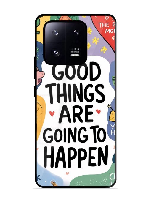 Uplifting Scribbles Glossy Soft Edge Case for Xiaomi Mi 13 Pro (5G) Chachhi