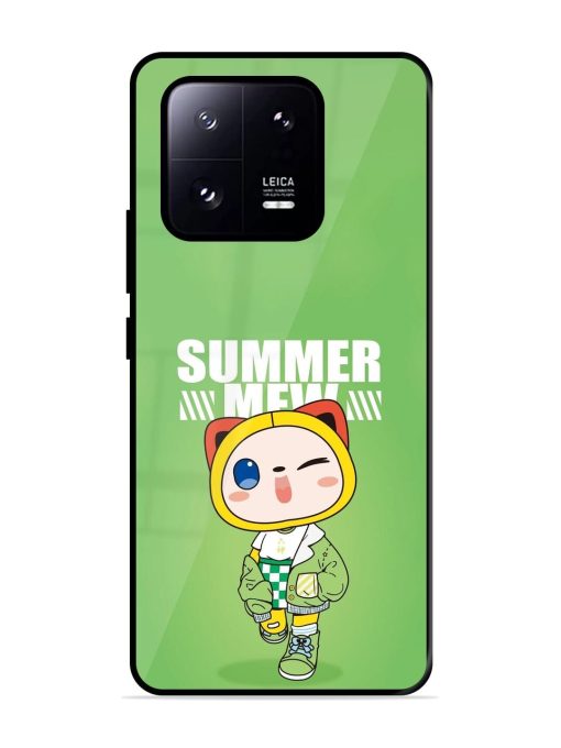 Purrfect Summer Glossy Soft Edge Case for Xiaomi Mi 13 Pro (5G) Chachhi