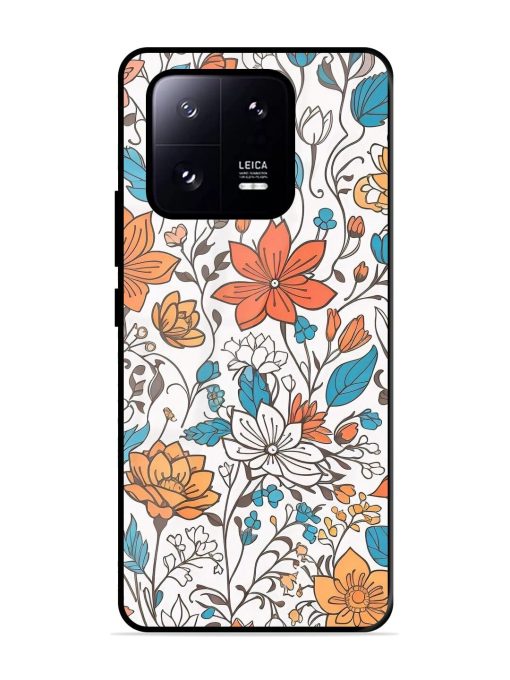 Floral Symphony Glossy Soft Edge Case for Xiaomi Mi 13 Pro (5G) Chachhi