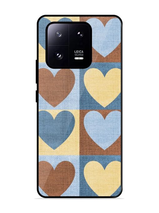 Hearts On Canvas Glossy Soft Edge Case for Xiaomi Mi 13 Pro (5G) Chachhi