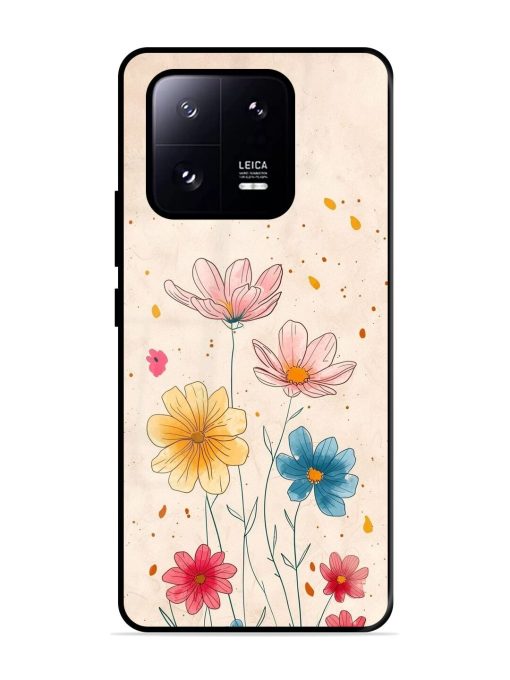 Delicate Bloom Glossy Soft Edge Case for Xiaomi Mi 13 Pro (5G) Chachhi