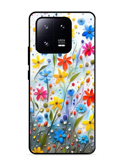 Vibrant Floral Glossy Soft Edge Case for Xiaomi Mi 13 Pro (5G) Chachhi