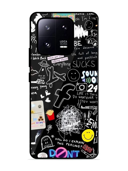 Doodle Diary Glossy Soft Edge Case for Xiaomi Mi 13 Pro (5G) Chachhi