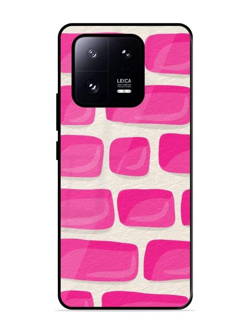 Pink Brick Wall Glossy Soft Edge Case for Xiaomi Mi 13 Pro (5G) Chachhi