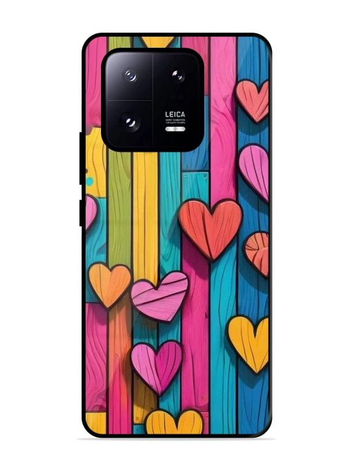 Rainbow Of Hearts Glossy Soft Edge Case for Xiaomi Mi 13 Pro (5G) Chachhi