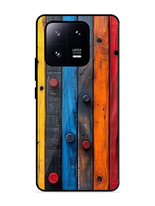 Rainbow Plank Glossy Soft Edge Case for Xiaomi Mi 13 Pro (5G) Chachhi