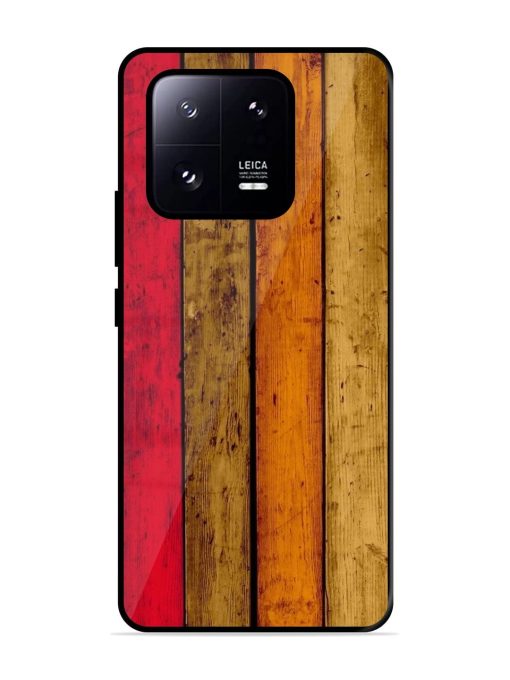 Colorful Woodgrain Glossy Soft Edge Case for Xiaomi Mi 13 Pro (5G) Chachhi