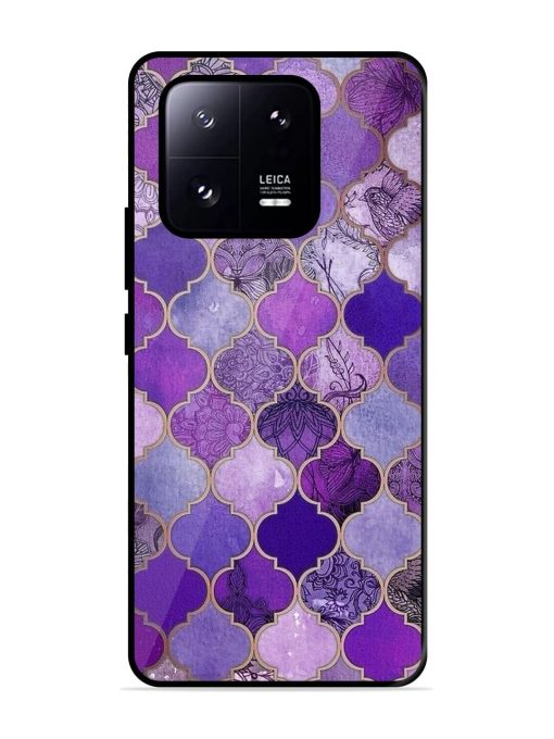 Purple Mosaic Magic Glossy Soft Edge Case for Xiaomi Mi 13 Pro (5G) Chachhi