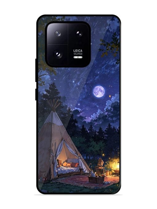 Moonlight Camping Glossy Soft Edge Case for Xiaomi Mi 13 Pro (5G) Chachhi