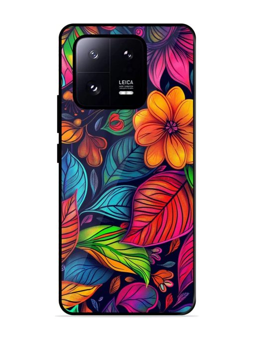 Rainbow Of Blooms Glossy Soft Edge Case for Xiaomi Mi 13 Pro (5G)