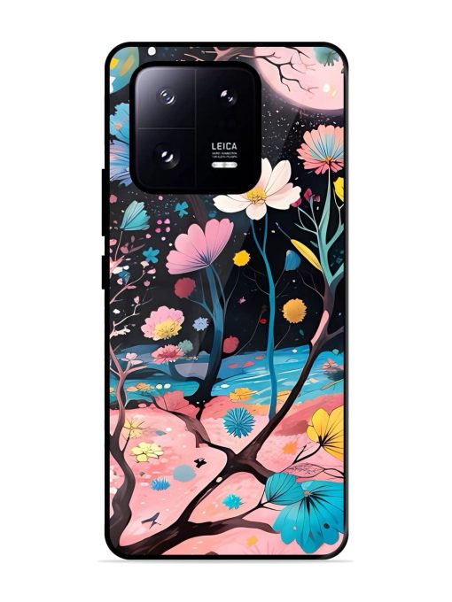 Cosmic Bloom Glossy Soft Edge Case for Xiaomi Mi 13 Pro (5G) Chachhi