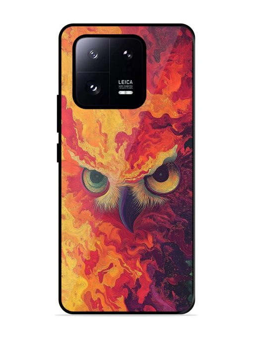 Fiery Owl Glossy Soft Edge Case for Xiaomi Mi 13 Pro (5G) Chachhi