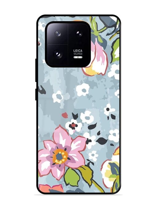 Floral Fantasy Glossy Soft Edge Case for Xiaomi Mi 13 Pro (5G) Chachhi