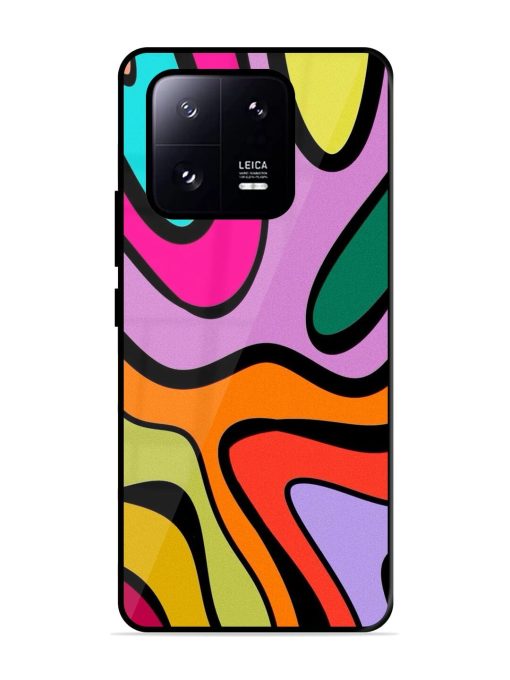 Groovy Swirls Glossy Soft Edge Case for Xiaomi Mi 13 Pro (5G) Chachhi