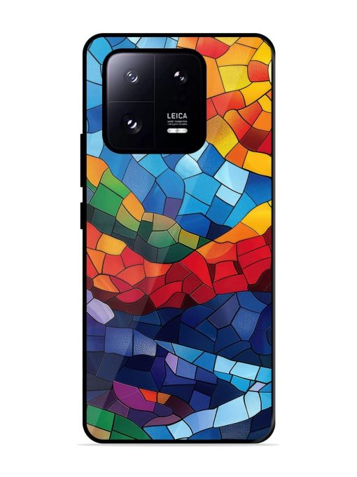 Mosaic Sunset Glossy Soft Edge Case for Xiaomi Mi 13 Pro (5G) Chachhi