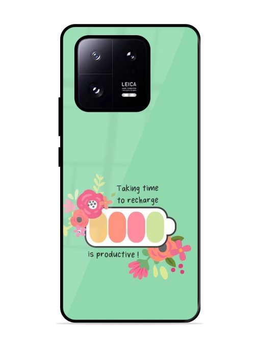 Recharge And Bloom Glossy Soft Edge Case for Xiaomi Mi 13 Pro (5G) Chachhi