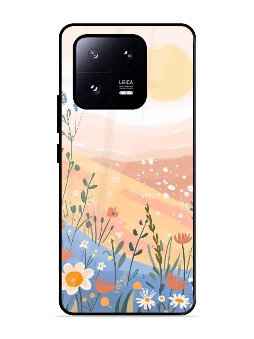 Golden Hour Blooms Glossy Soft Edge Case for Xiaomi Mi 13 Pro (5G) Chachhi