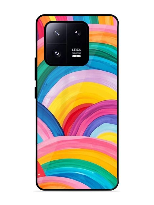 Rainbow Cascade Glossy Soft Edge Case for Xiaomi Mi 13 Pro (5G) Chachhi