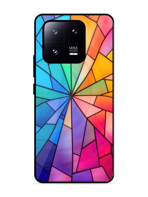 Stained Glass Kaleidoscope Of Colors Glossy Soft Edge Case for Xiaomi Mi 13 Pro (5G) Chachhi