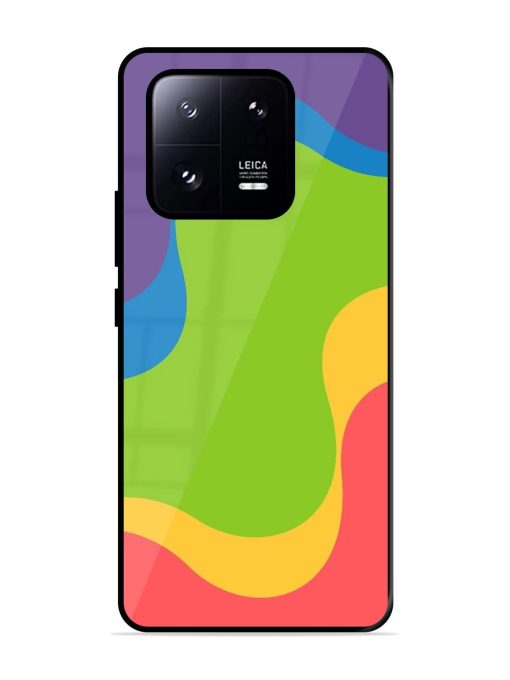 Wavy Rainbow Wonderland Glossy Soft Edge Case for Xiaomi Mi 13 Pro (5G) Chachhi