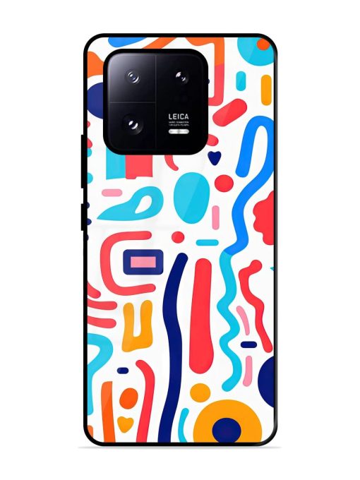 Whimsical Doodle Chaos Glossy Soft Edge Case for Xiaomi Mi 13 Pro (5G) Chachhi