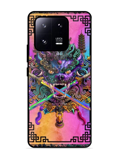 Psychedelic Fu Dog Tapestry Glossy Soft Edge Case for Xiaomi Mi 13 Pro (5G) Chachhi