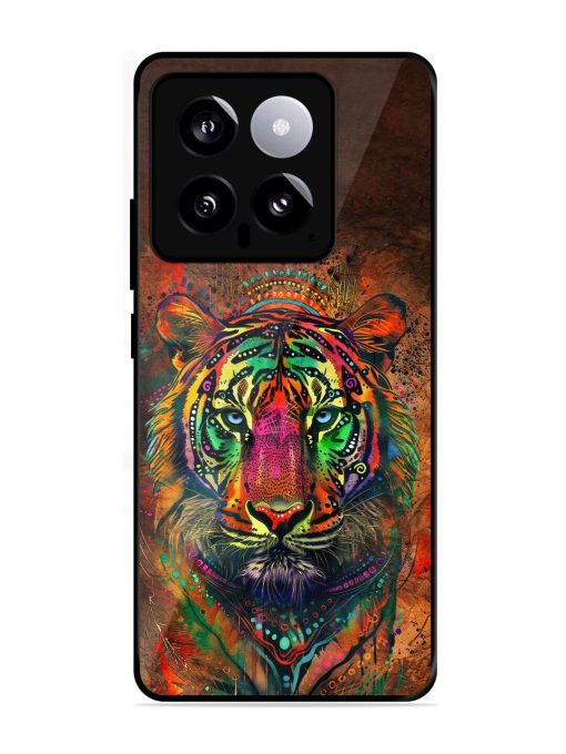 Cosmic Tiger Glossy Soft Edge Case for Xiaomi Mi 14 (5G) Chachhi