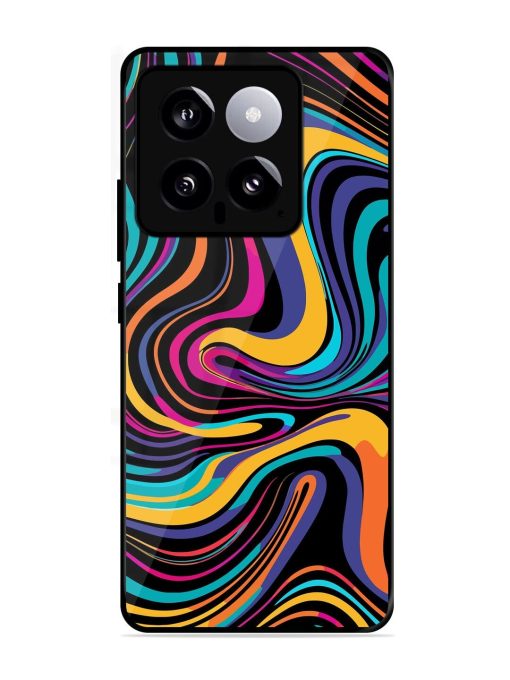 Psychedelic Swirl Glossy Soft Edge Case for Xiaomi Mi 14 (5G) Chachhi