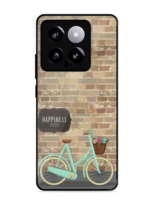 Pedaling Towards Happiness Glossy Soft Edge Case for Xiaomi Mi 14 (5G) Chachhi