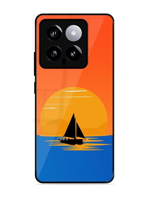 Sunset Sail Glossy Soft Edge Case for Xiaomi Mi 14 (5G) Chachhi