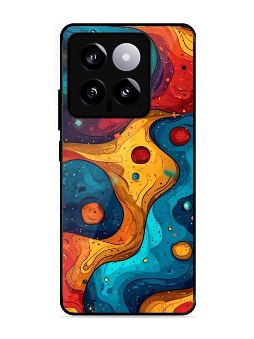 Cosmic Swirl Glossy Soft Edge Case for Xiaomi Mi 14 (5G) Chachhi