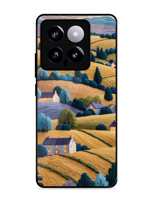 Rolling Hilltop Haven Glossy Soft Edge Case for Xiaomi Mi 14 (5G) Chachhi