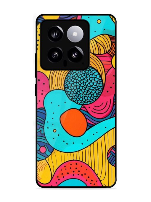 Psychedelic Patterns Glossy Soft Edge Case for Xiaomi Mi 14 (5G) Chachhi