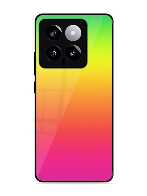 Rainbow Gradient Glossy Soft Edge Case for Xiaomi Mi 14 (5G) Chachhi