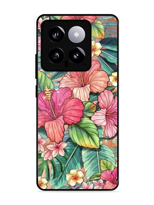 Tropical Tapestry Glossy Soft Edge Case for Xiaomi Mi 14 (5G) Chachhi