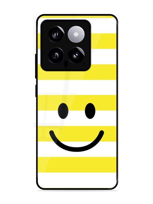 Smiling Stripes Glossy Soft Edge Case for Xiaomi Mi 14 (5G) Chachhi