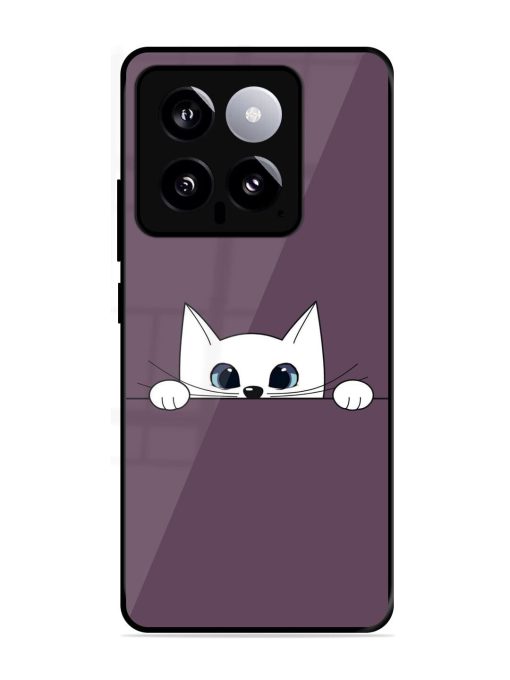 Peek-A-Boo Kitty Glossy Soft Edge Case for Xiaomi Mi 14 (5G) Chachhi