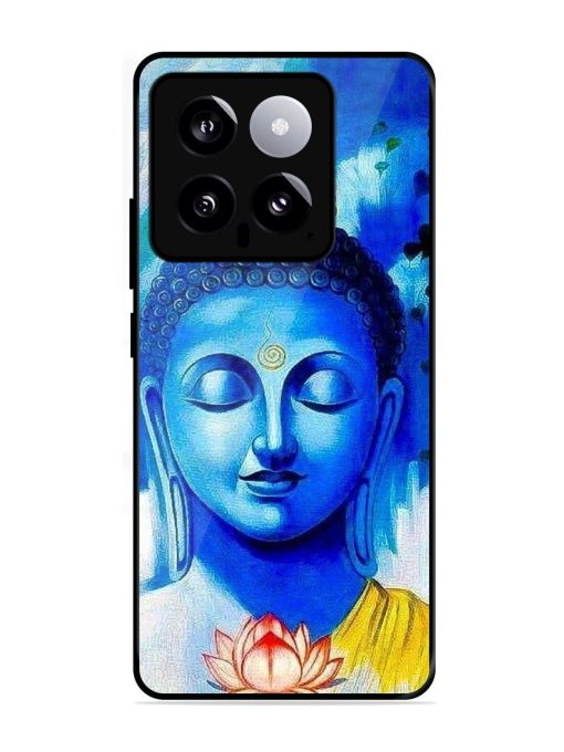 Serene Buddha With Lotus Glossy Soft Edge Case for Xiaomi Mi 14 (5G)