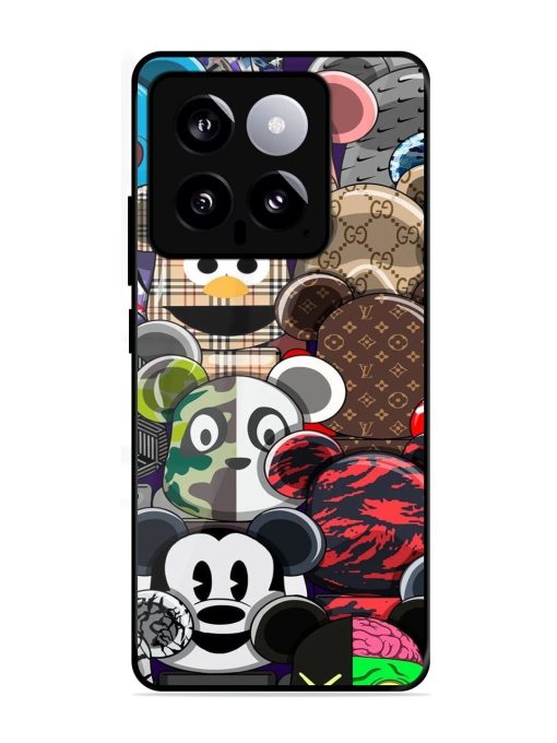 Streetwear Bearbrick Extravaganza Glossy Soft Edge Case for Xiaomi Mi 14 (5G) Chachhi