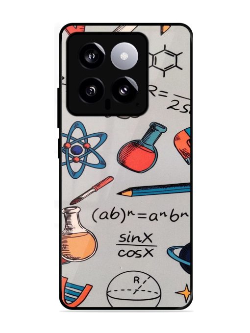 Science Doodle Delight Glossy Soft Edge Case for Xiaomi Mi 14 (5G) Chachhi