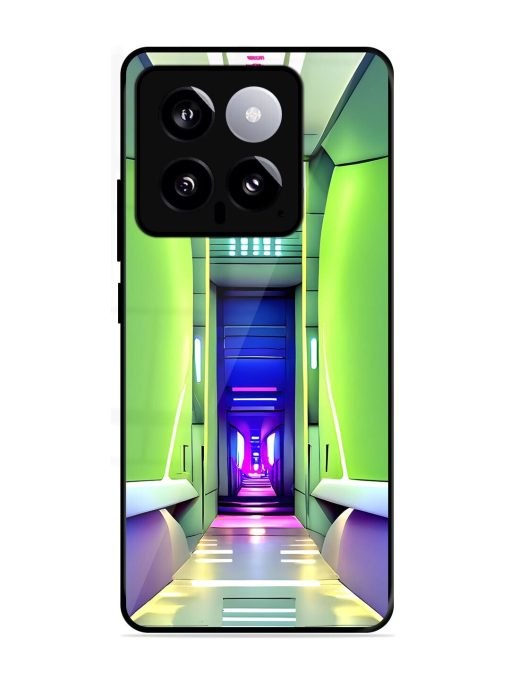 Neon Corridor Glossy Soft Edge Case for Xiaomi Mi 14 (5G) Chachhi