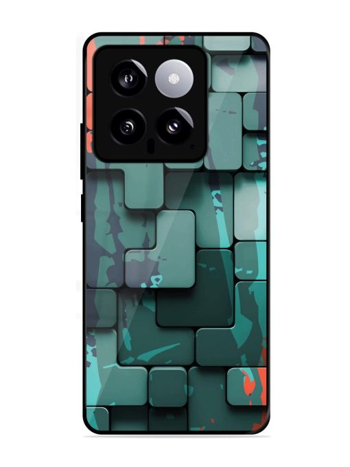 Abstract Geometric Mosaic Glossy Soft Edge Case for Xiaomi Mi 14 (5G) Chachhi