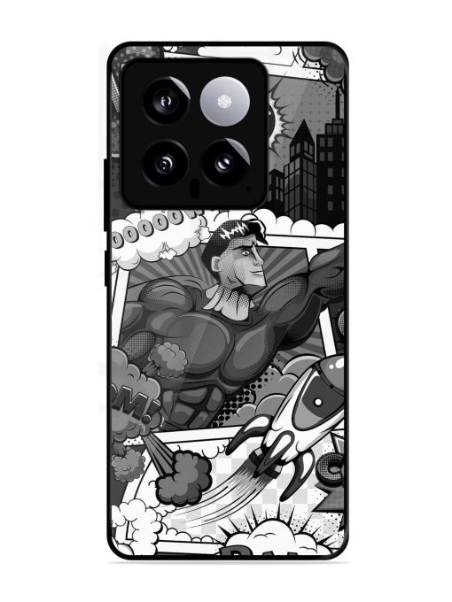 Comic Book Chaos Glossy Soft Edge Case for Xiaomi Mi 14 (5G) Chachhi