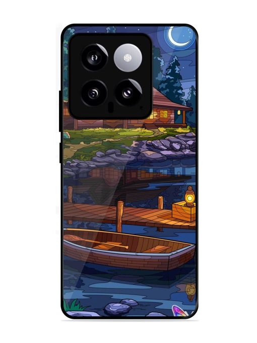 Moonlit Serenity Glossy Soft Edge Case for Xiaomi Mi 14 (5G) Chachhi