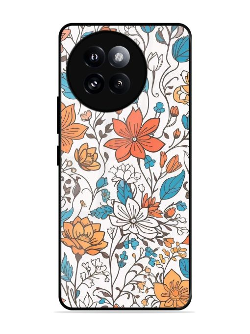 Floral Symphony Glossy Soft Edge Case for Xiaomi Mi 14 Civi (5G) Chachhi