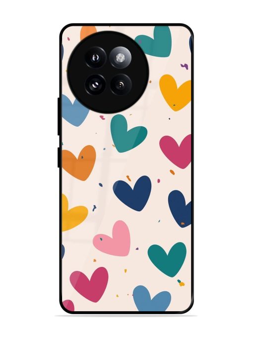 Rainbow Hearts Glossy Soft Edge Case for Xiaomi Mi 14 Civi (5G) Chachhi